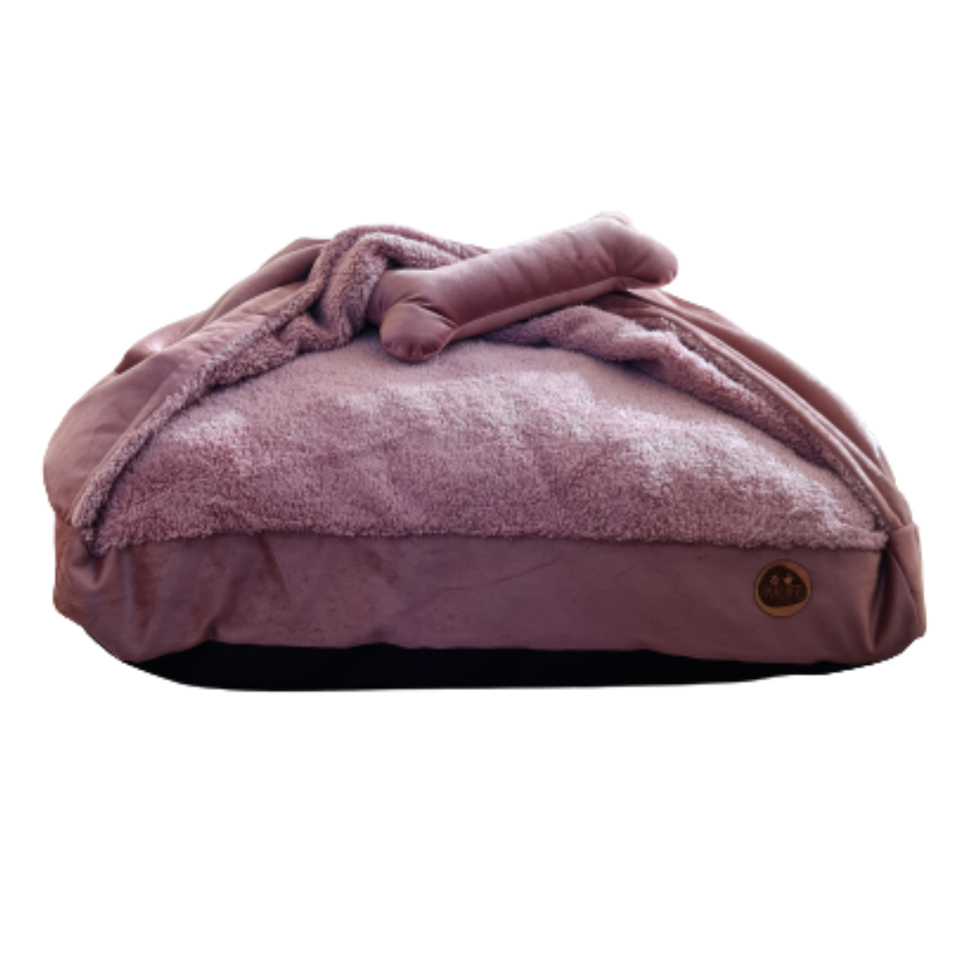 Cama con Manta - Palo Rosa