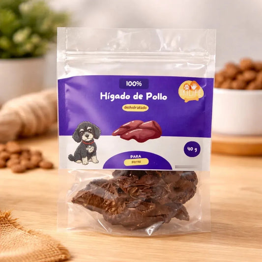 Snack Natural - 100% Hígado de Pollo deshidratado - Ikilife