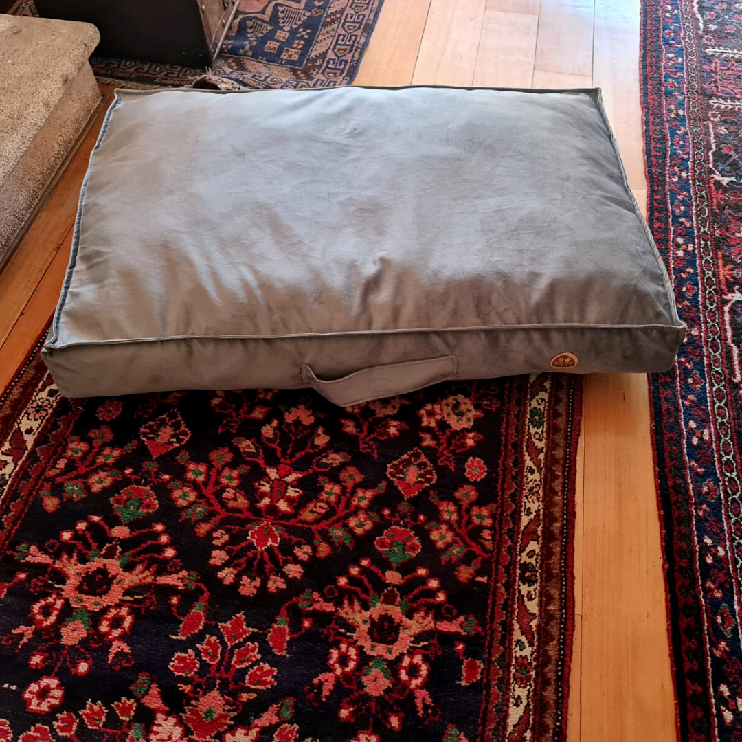 Cama Rectangular Para Mascotas - Gris