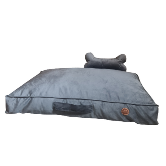 Cama Rectangular Para Mascotas - Gris