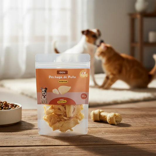 Snack Natural - 100% Pechuga de Pollo Deshidratada - Ikilife