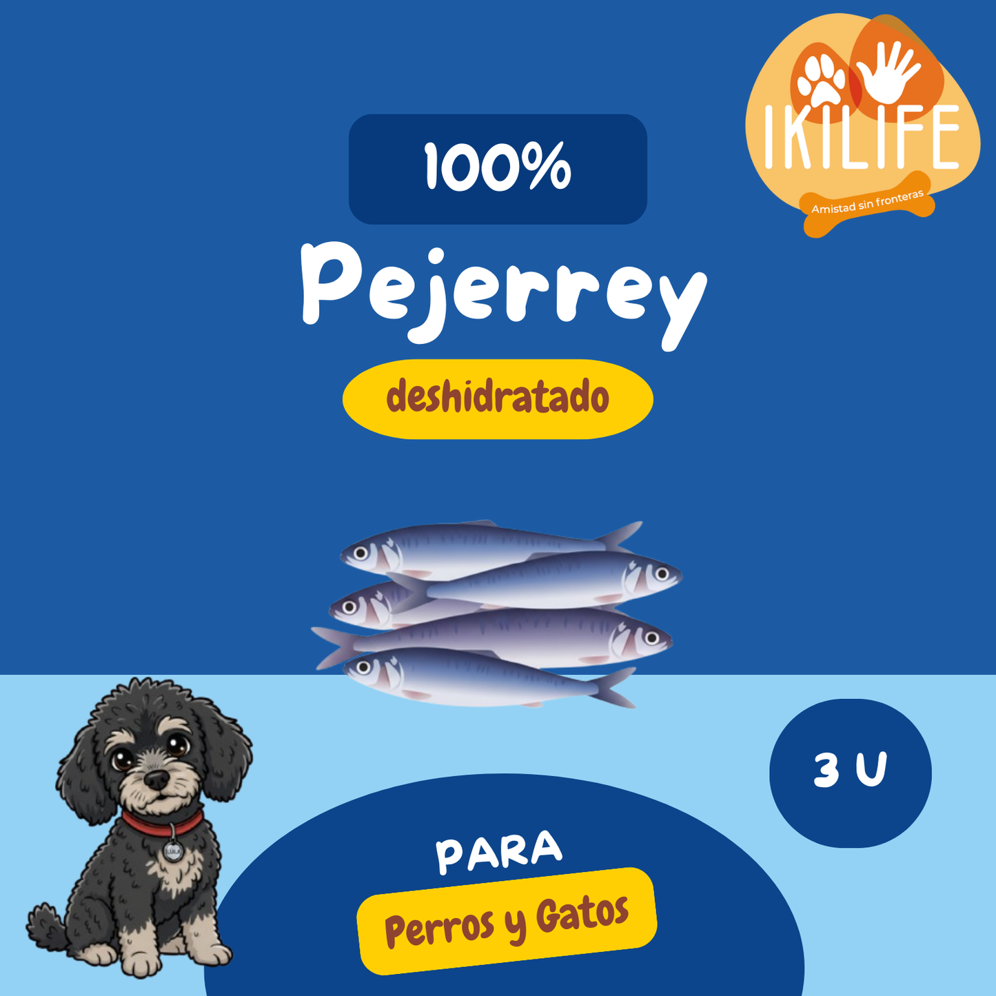 Snack Natural - 100% Pejerrey Deshidratado - Ikilife