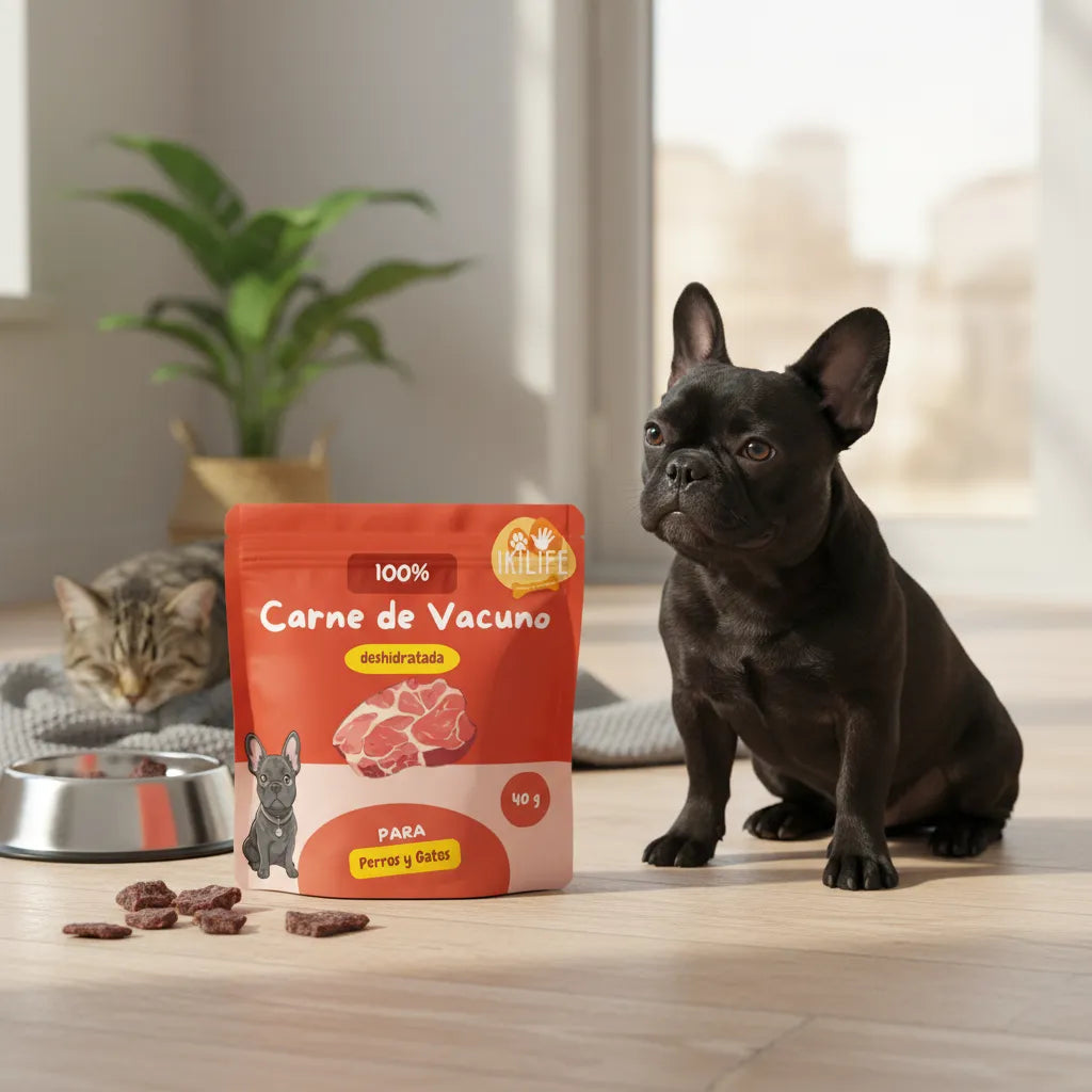 Snack Natural - 100% Carne de Vacuno deshidratada - Ikilife