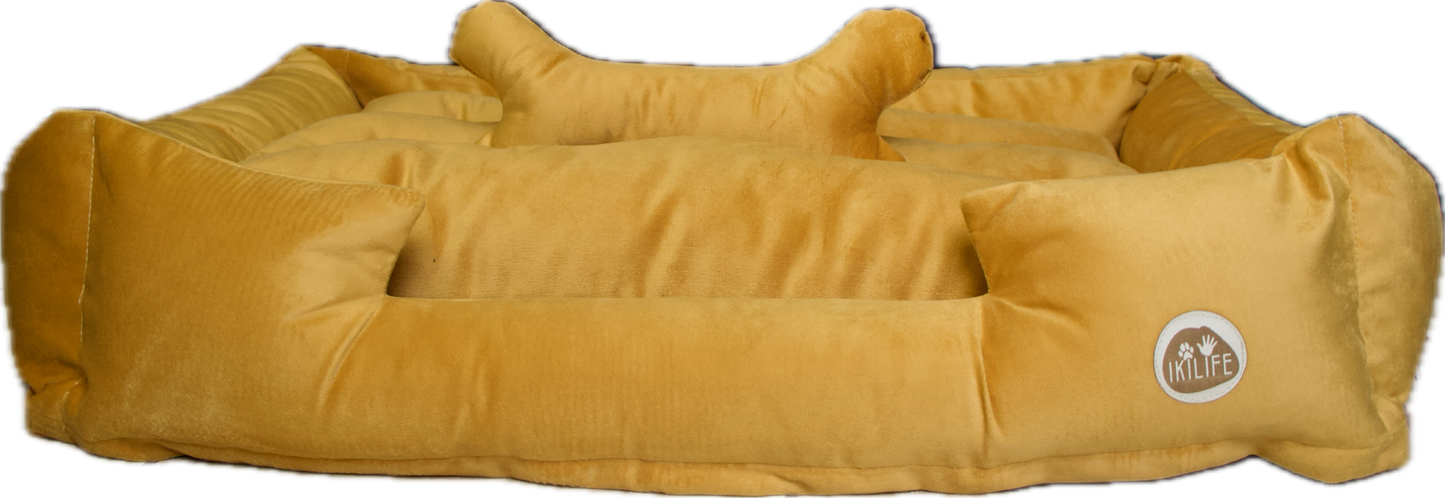 Cama Clásica Para Mascotas - Mostaza