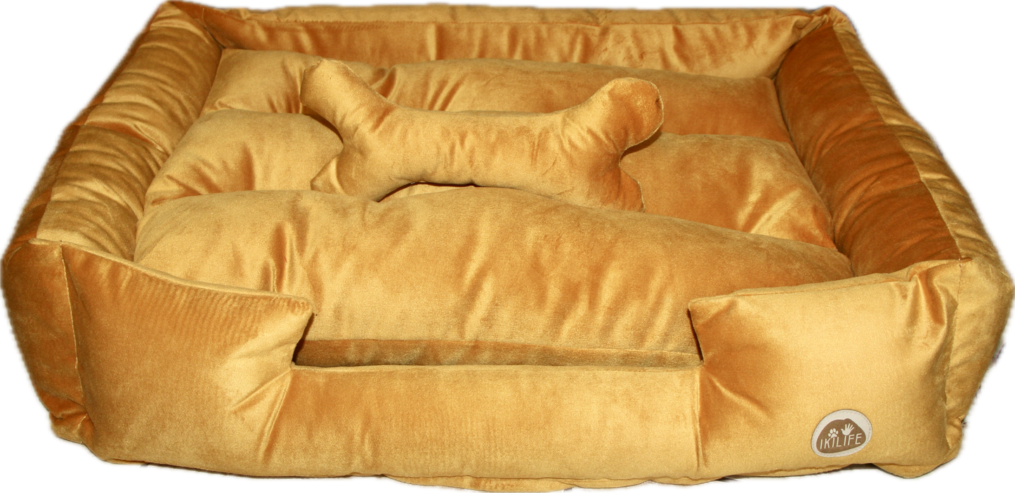 Cama Clásica Para Mascotas - Mostaza