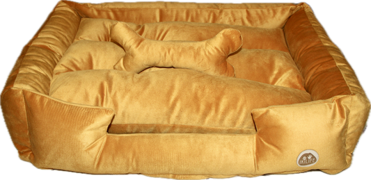 Cama Clásica Para Mascotas - Mostaza