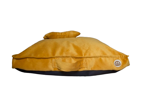 Cama Rectangular Para Mascotas - Mostaza