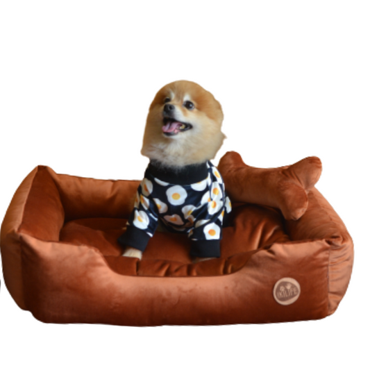 Cama Clásica Para Mascotas - Café