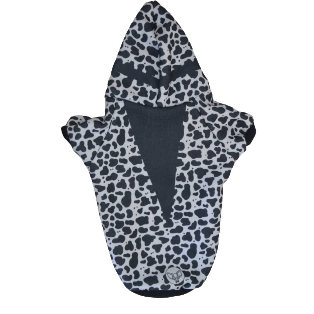 Polerón Franela Estampado - Print Blanco y Negro