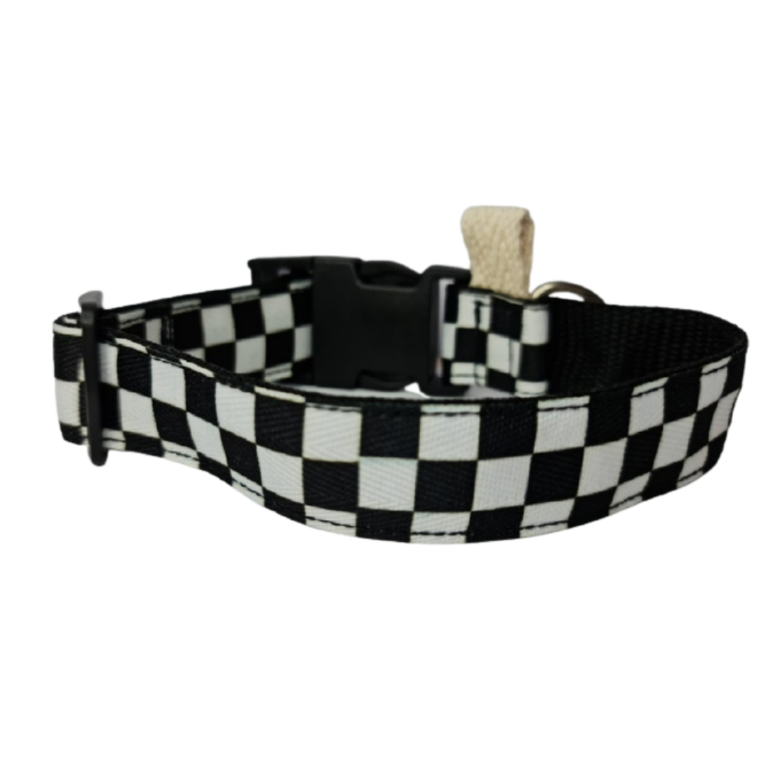 Collar Estampado - Blanco y Negro