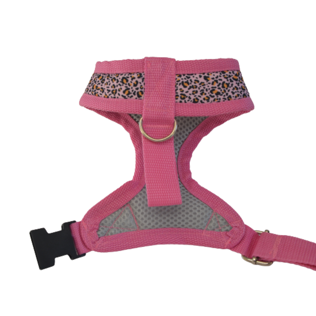 Arnés Acolchado Ajustable - Leopardo