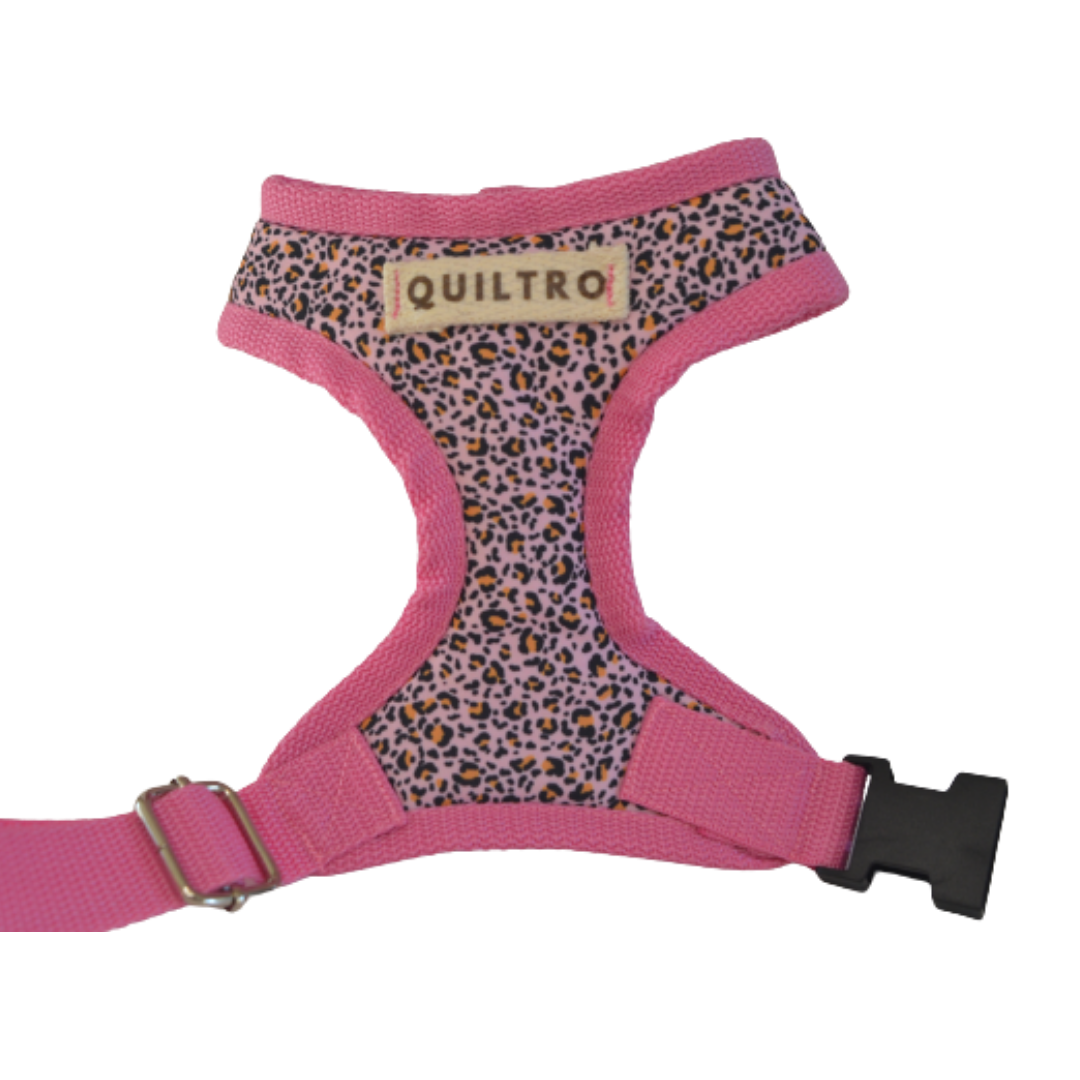 Arnés Acolchado Ajustable - Leopardo