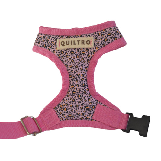 Arnés Acolchado Ajustable - Leopardo