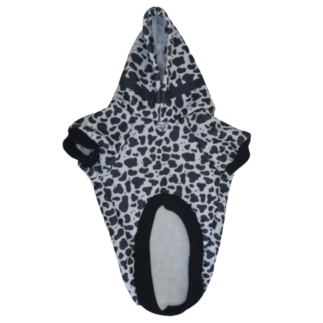 Polerón Franela Estampado - Print Blanco y Negro