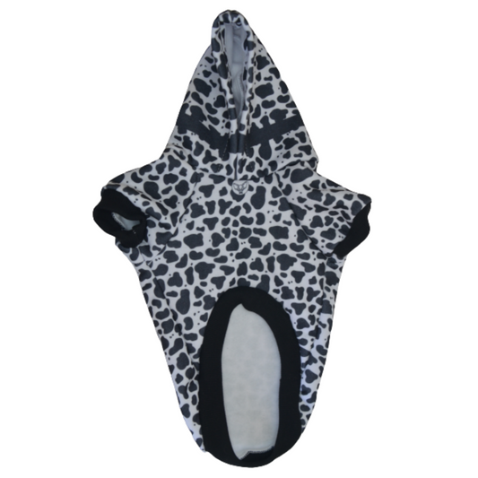 Polerón Franela Estampado - Print Blanco y Negro