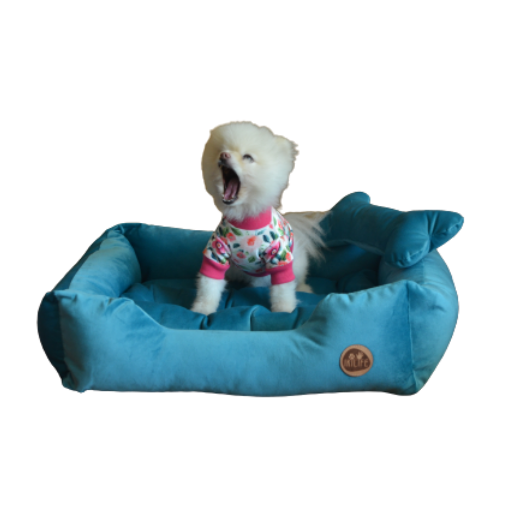 Cama Clásica Para Mascotas - Turquesa
