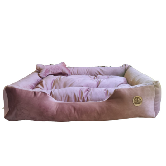 Cama Clásica Para Mascotas - Palo Rosa