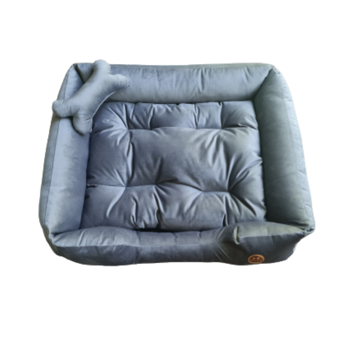 Cama Clásica Para Mascotas - Gris