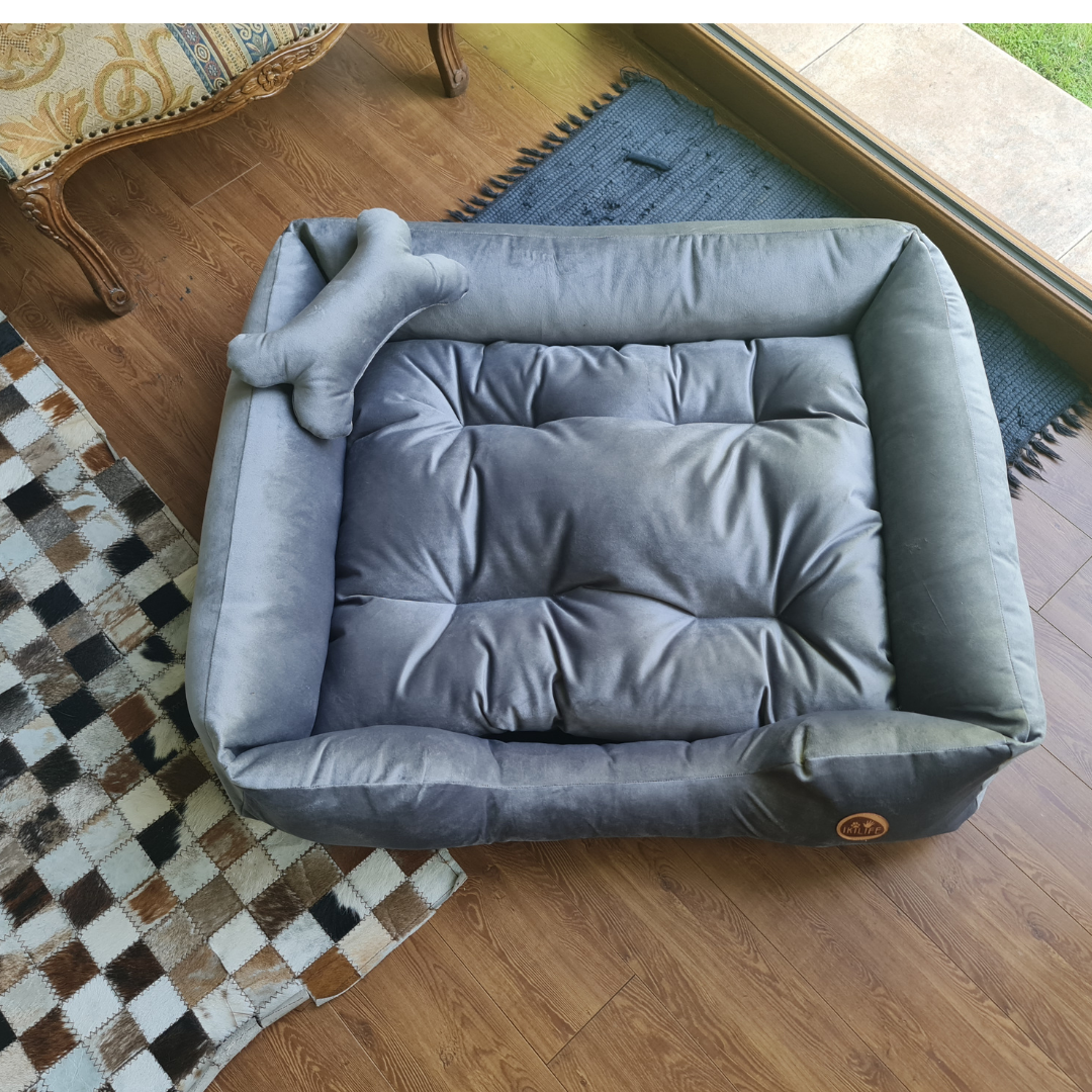 Cama Clásica Para Mascotas - Gris