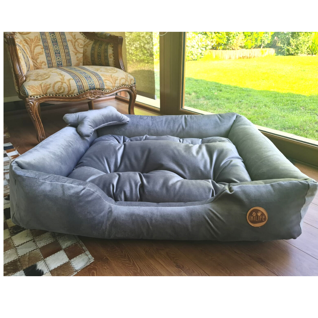 Cama Clásica Para Mascotas - Gris