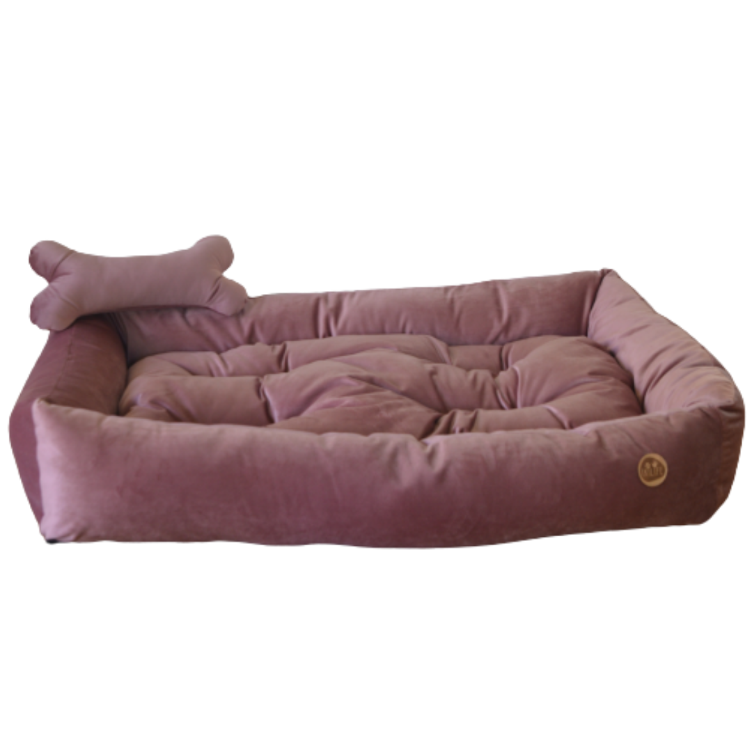 Cama Clásica Para Mascotas - Palo Rosa