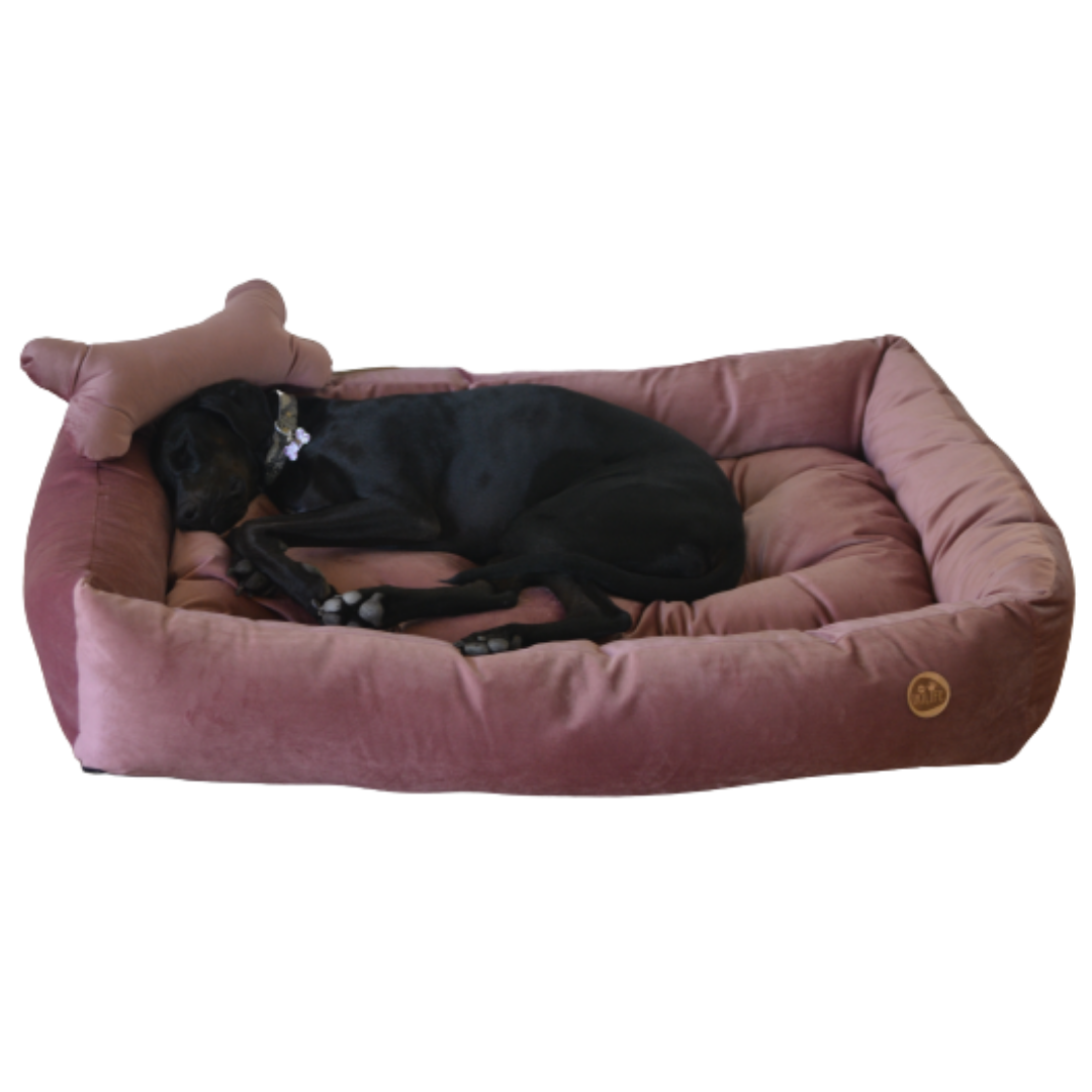 Cama Clásica Para Mascotas - Palo Rosa